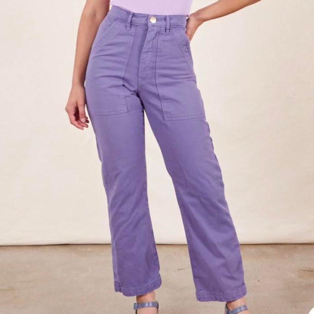Big Bud Press Medium Petite Work Pants Purple Faded Grape